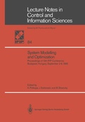 Cover: System Modelling and Optimization - Springer