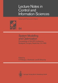Enlarge image Cover: System Modelling and Optimization - Springer