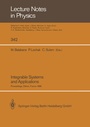 Cover: Integrable Systems and Applications - Springer