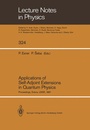 Cover: Applications of Self-Adjoint Extensions in Quantum Physics - Springer
