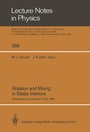 Cover: Rotation and Mixing in Stellar Interiors - Springer