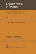 Cover: Wetting Phenomena - Springer