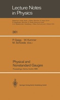 Cover: Physical and Nonstandard Gauges - Springer