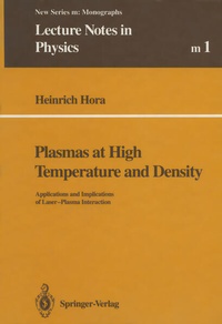 Enlarge image Cover: Plasmas at High Temperature and Density - Springer