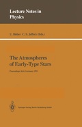 Cover: The Atmospheres of Early-Type Stars - Springer