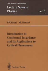 Enlarge image Cover: Introduction to Conformal Invariance and Its Applications to Critical Phenomena - Springer