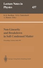 Cover: Non-Linearity and Breakdown in Soft Condensed Matter - Springer