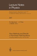 Cover: New Methods and Results in Non-linear Field Equations - Springer