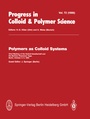 Cover: Polymers as Colloid Systems - Steinkopff