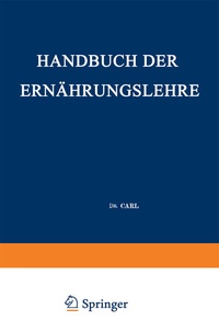 Abbildung von: Handbuch der Ernährungslehre - Springer