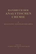 Cover: Elemente der Vierten Hauptgruppe II - Springer