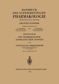 Abbildung von: Die Pharmakologie Anorganischer Anionen - Springer