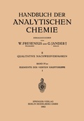 Cover: Elemente der Vierten Hauptgruppe - Springer