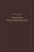 Cover: Technik der Emulsionen - Springer