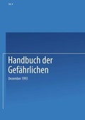 Cover: Handbuch der Gef&auml;hrlichen - Springer