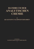 Cover: Elemente der Achten Nebengruppe I - Springer