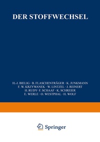 Enlarge image Cover: Der Stoffwechsel - Springer