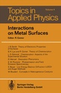 Cover: Interactions on Metal Surfaces - Springer