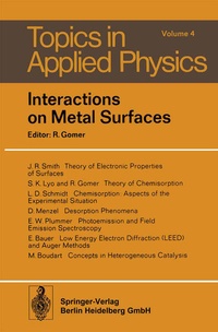 Enlarge image Cover: Interactions on Metal Surfaces - Springer