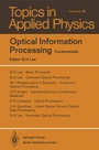 Cover: Optical Information Processing - Springer