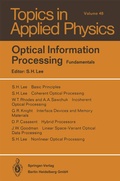 Cover: Optical Information Processing - Springer