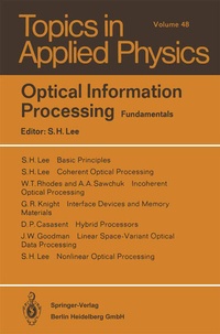 Enlarge image Cover: Optical Information Processing - Springer