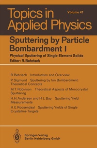 Abbildung von: Sputtering by Particle Bombardment I - Springer
