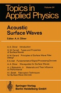 Cover: Acoustic Surface Waves - Springer