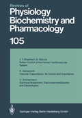 Cover: Reviews of Physiology, Biochemistry and Pharmacology - Springer