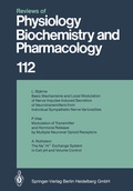 Cover: Reviews of Physiology, Biochemistry and Pharmacology - Springer