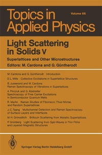 Enlarge image Cover: Light Scattering in Solids v - Springer