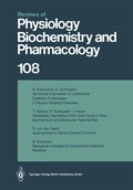 Cover: Reviews of Physiology, Biochemistry and Pharmacology - Springer