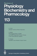 Cover: Reviews of Physiology, Biochemistry and Pharmacology - Springer
