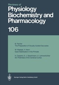 Cover: Reviews of Physiology, Biochemistry and Pharmacology - Springer