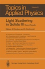 Cover: Light Scattering in Solids III - Springer