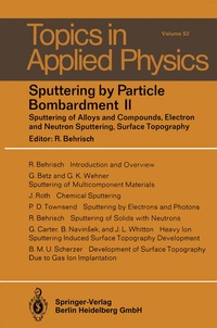 Abbildung von: Sputtering by Particle Bombardment II - Springer