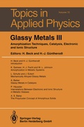 Cover: Glassy Metals III - Springer