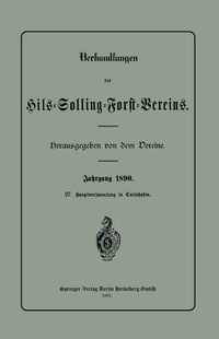 Abbildung von: Verhandlungen des Hils-Solling-Forst-Vereins - Springer