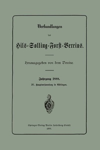 Abbildung von: Verhandlungen des Hils-Solling-Forst-Vereins - Springer