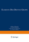 Cover: Elemente der Dritten Gruppe - Springer