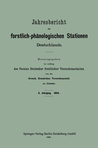 Abbildung von: Jahresbericht der forstlich-phänologischen Stationen Deutschlands - Springer