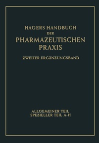 Abbildung von: Hagers Handbuch der pharmazeutischen Praxis - Springer