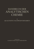 Cover: Elemente der Achten Nebengruppe - Springer