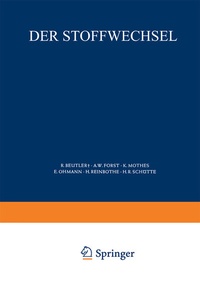 Enlarge image Cover: Der Stoffwechsel - Springer