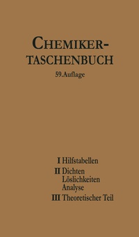 Abbildung von: Chemiker-Taschenbuch - Springer