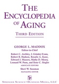 Cover: The Encyclopedia of Aging - Springer