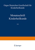 Cover: Monatsschrift Kinderheilkunde - Springer