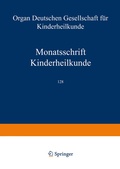 Cover: Monatsschrift Kinderheilkunde - Springer