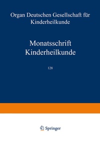 Abbildung von: Monatsschrift Kinderheilkunde - Springer