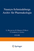 Cover: Naunyn Schmiedebergs Archiv f&uuml;r Pharmakologie - Springer
